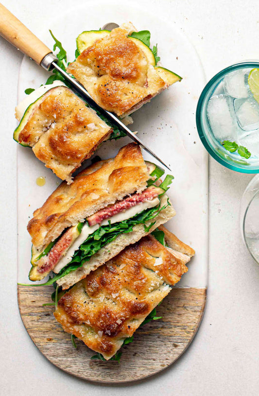 Baciata (Focaccia) con vari condimenti