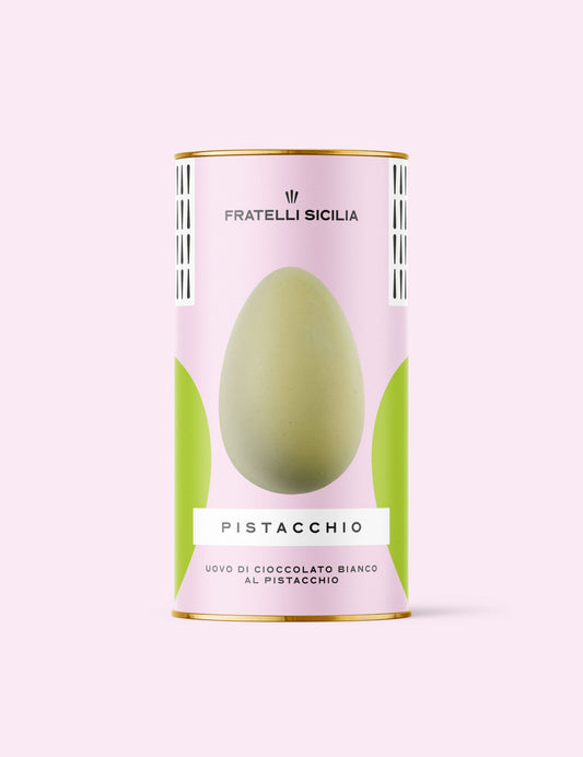 Fratelli Sicilia - UOVA DI CIOCCOLATO BIANCO AL PISTACCHIO 200gr