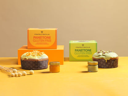 Fratelli Sicilia - Panettone al pistacchio con crema al pistacchio GLUTEN FREE