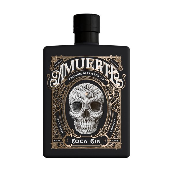 Gin AMUERTE COCA LEAF GIN BLACK 43° 70cl